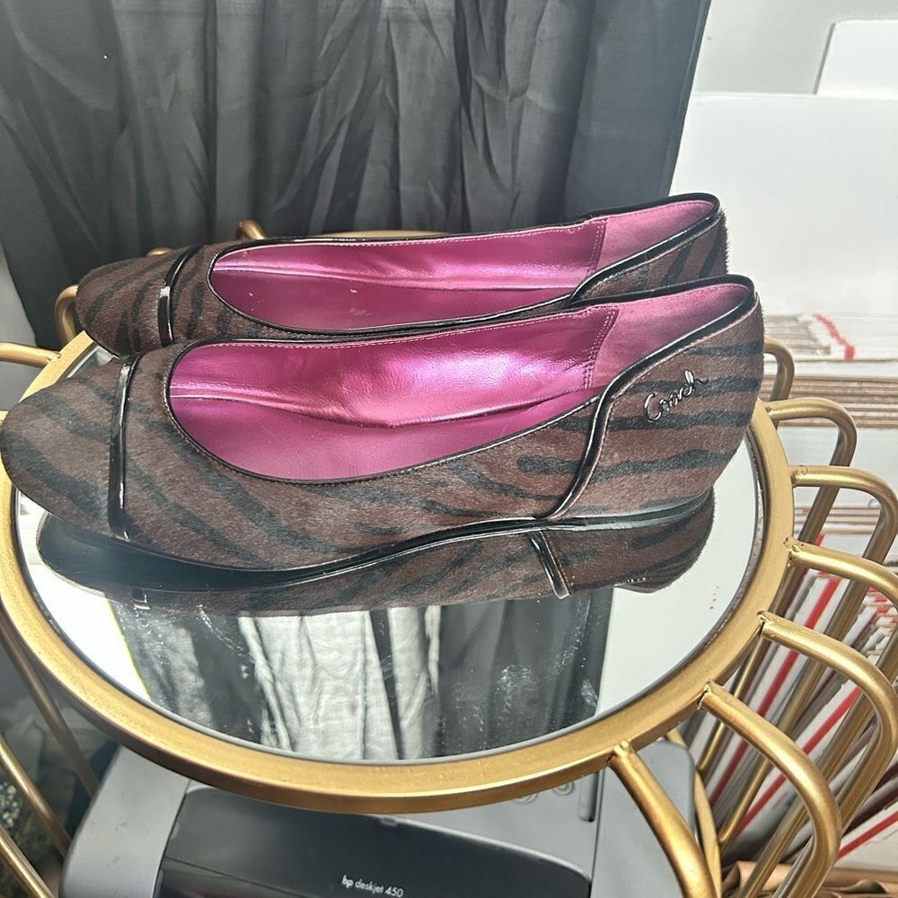 Coach Poppy Randy Calf Hair Ballet Flat - Picture 4 of 7